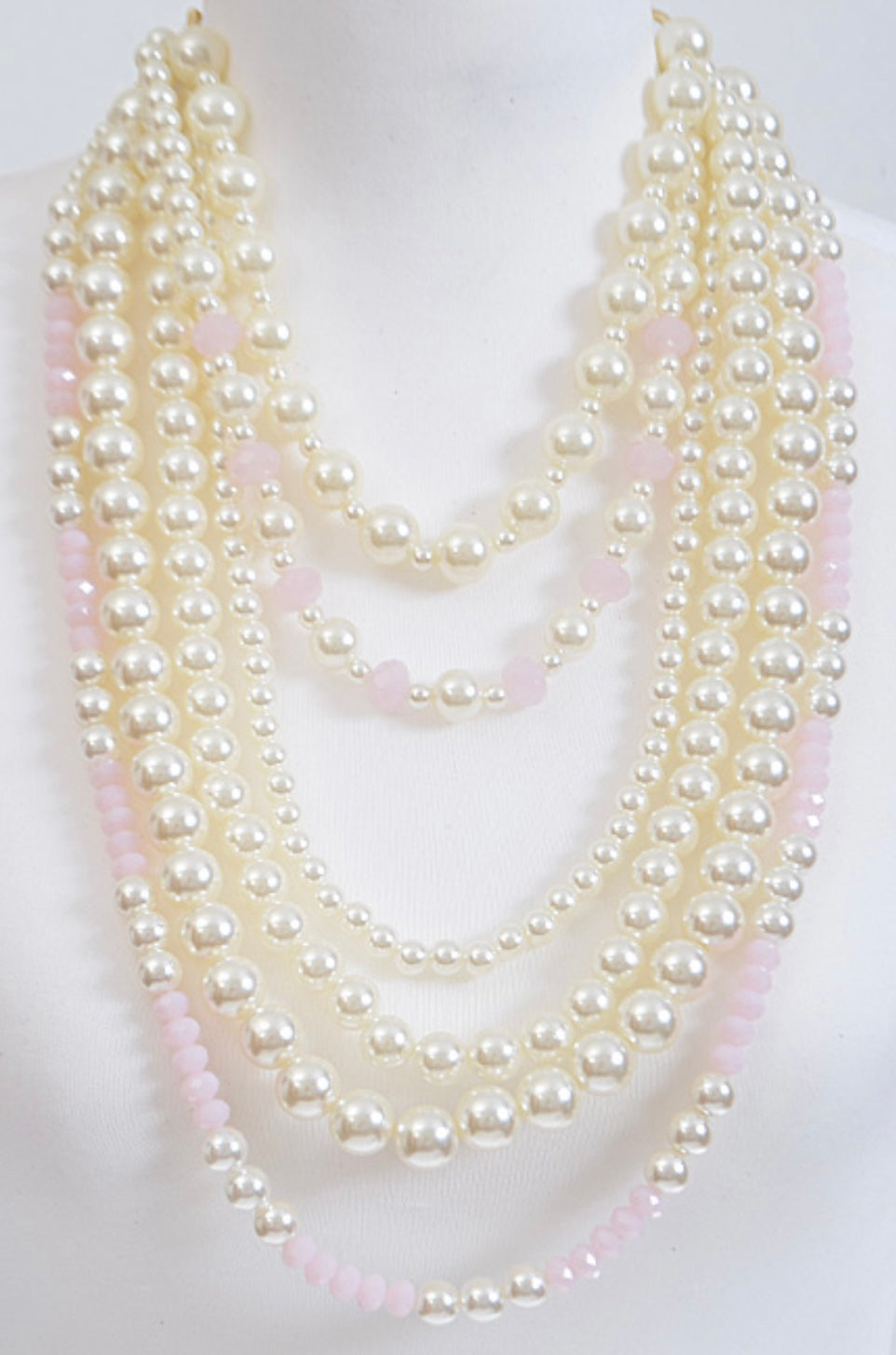 Pink & Pearls Necklace